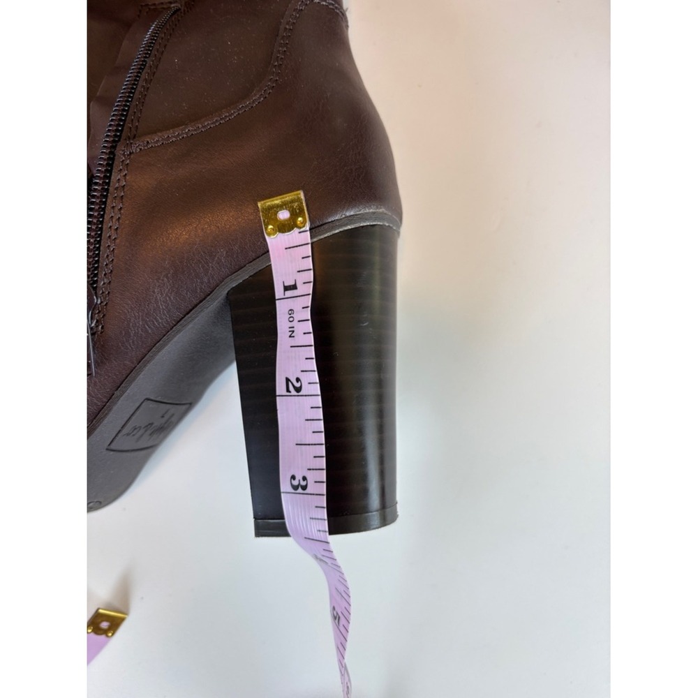 Style & Co. Dark Brown Slouchy Mid-Calf Heeled Boots 7M Like New - Picture 8 of 9